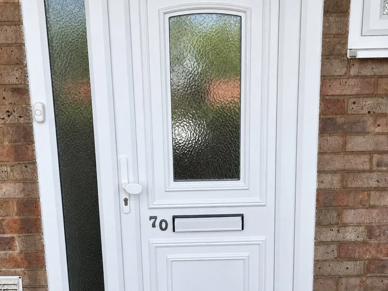 The same front door after cleaning